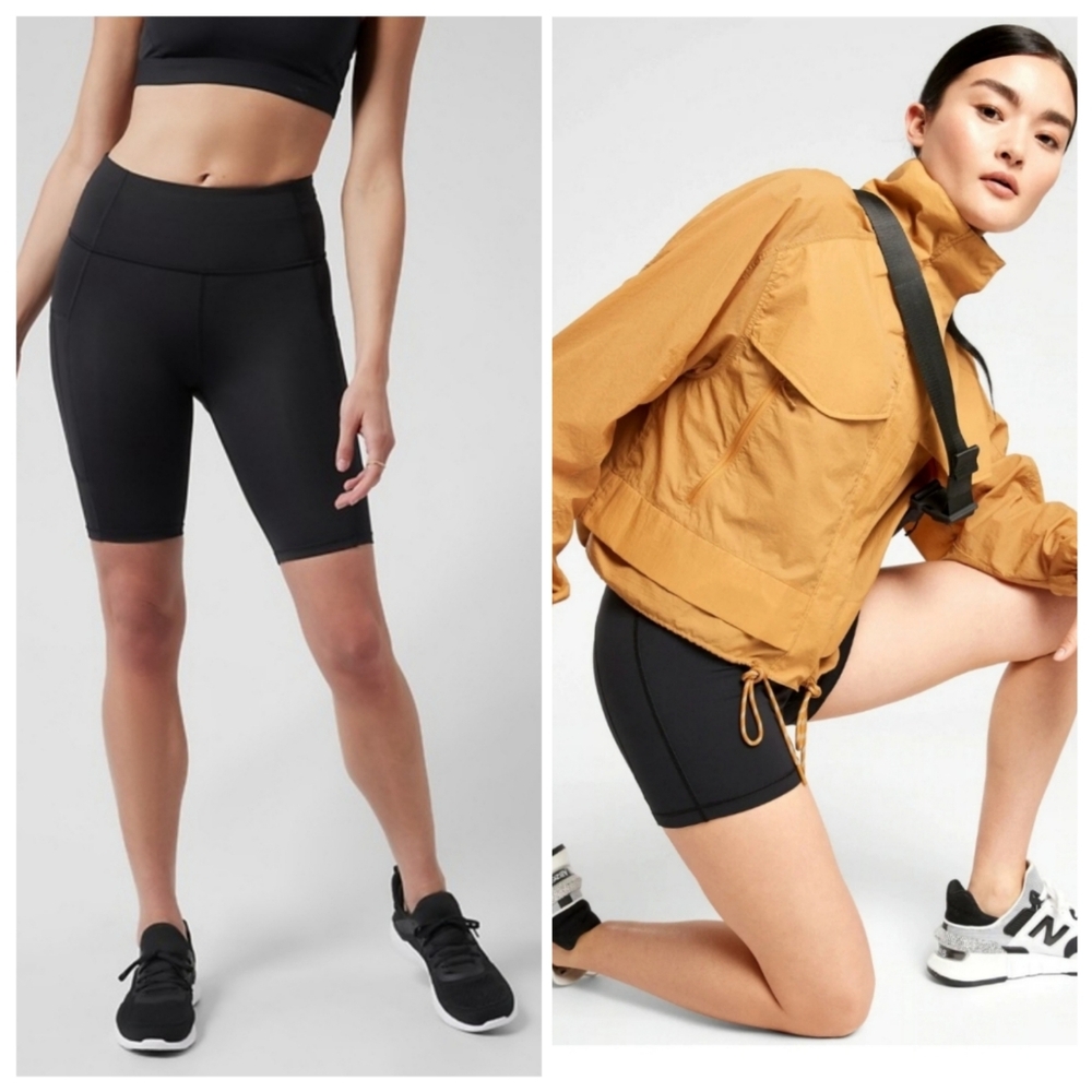 Athleta Black Athletic Shorts for Performance